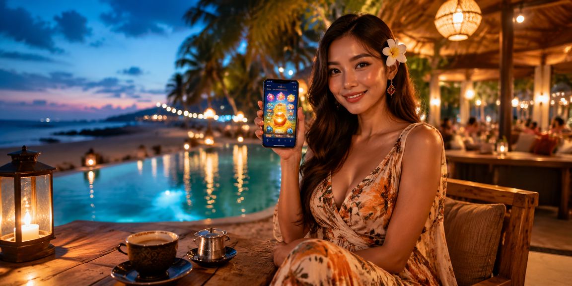 Antarmuka pengguna aplikasi kasino bane77 dengan tema kopi Vietnam